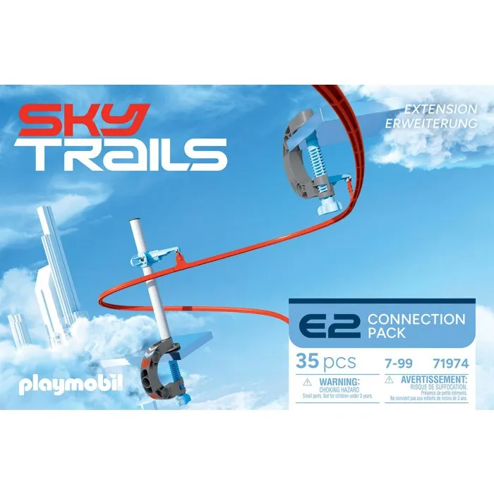 Playmobil Sky Trails Connection Pack - Set d'expansion de circuit aérien avec 35 pièces - Jeu de construction pour enfants dès 7 ans Playmobil Sky Trails Connection Pack - Set d'expansion de circuit aérien avec 35 pièces - Jeu de construction pour enfants dès 7 ans