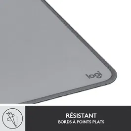 Logitech - Tapis de bureau Studio Série - Tapis de souris étendu pour confort et protection - Gris