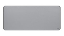 Logitech Sous-main souris de bureau - Série Studio, résistant aux éclaboussures, antidérapant, dimensions 700 x 300 x 2 mm, gris moyen