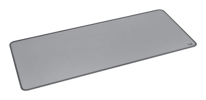 Logitech Sous-main souris de bureau - Série Studio, résistant aux éclaboussures, antidérapant, dimensions 700 x 300 x 2 mm, gris moyen