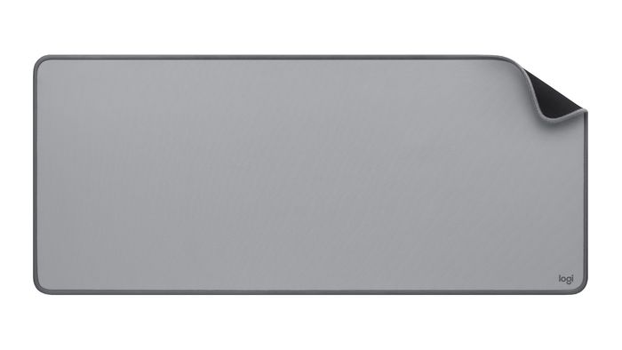 Logitech Sous-main souris de bureau - Série Studio, résistant aux éclaboussures, antidérapant, dimensions 700 x 300 x 2 mm, gris moyen Logitech Sous-main souris de bureau - Série Studio, résistant aux éclaboussures, antidérapant, dimensions 700 x 300 x 2 mm, gris moyen