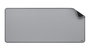 Logitech Sous-main souris de bureau - Série Studio, résistant aux éclaboussures, antidérapant, dimensions 700 x 300 x 2 mm, gris moyen