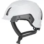 Casque de sécurité électrique ABUS SPECTOR-E, protection jusqu'à 1500V DC / 1000V AC, coque ABS, réglage 360°, clips pour lampes, blanc