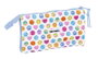 Safta - Porte-tout triple recyclé Smiley World "Joyful", dimensions 22x12x3 cm, à partir de 3 ans