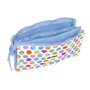 Fourre-tout Smiley Joyful Multicouleur Bleu clair 22 x 12 x 3 cm