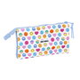 Fourre-tout Smiley Joyful Multicouleur Bleu clair 22 x 12 x 3 cm