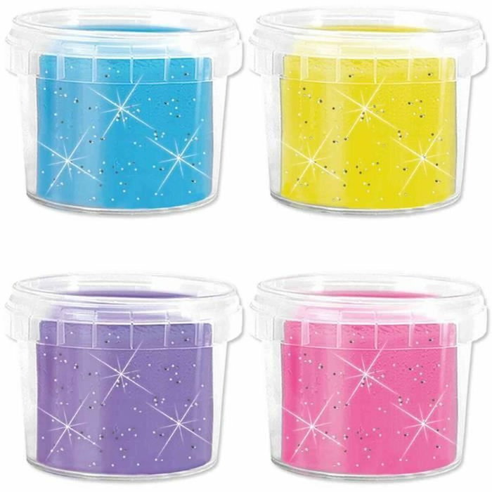 SES Creative Pâte à modeler Feel good - Scintillant (4x90g)
