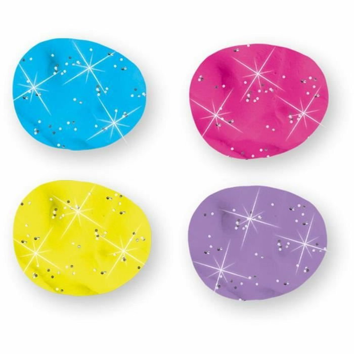 SES Creative Pâte à modeler Feel good - Scintillant (4x90g)