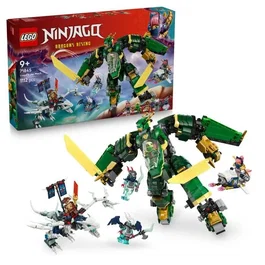 Lego - Set de Construction NINJAGO 71845 L'Avion-Robot De Lloyd, Avec Robot Transformable en Jet et Dragon, 5 Minifigurines, Jeu Créatif pour Enfants Dès 9 Ans