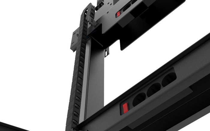 Vivolink VLFS32100W - Support mural motorisé pour écrans jusqu'à 100", capacité max 160 kg, compatible VESA 800x600