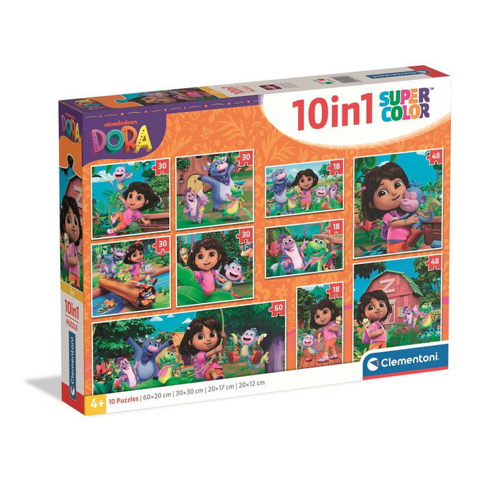 Clementoni Puzzle 10 en 1 - Dora