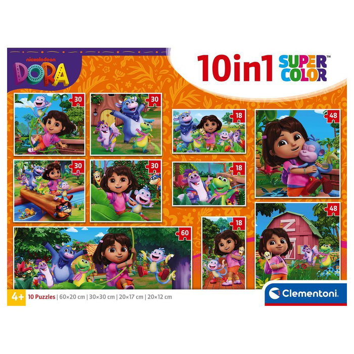 Clementoni Puzzle 10 en 1 - Dora