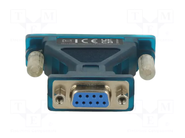 LOGILINK Convertisseur USB-RS232 USB C vers D-Sub 9 broches, 1,3 m