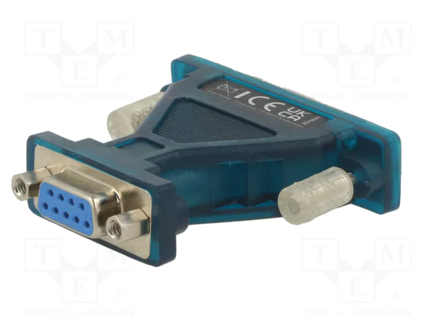 LOGILINK Convertisseur USB-RS232 USB C vers D-Sub 9 broches, 1,3 m