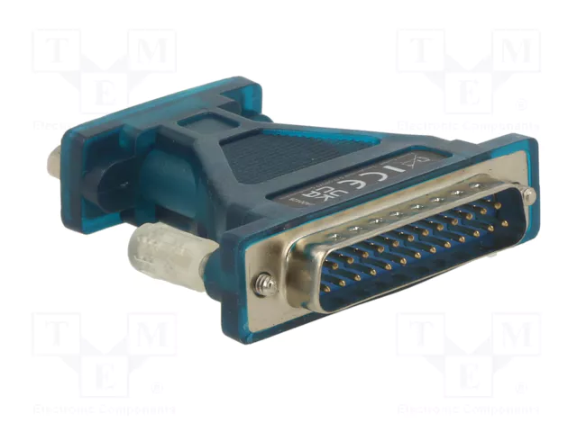 LOGILINK Convertisseur USB-RS232 USB C vers D-Sub 9 broches, 1,3 m