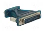 LOGILINK Convertisseur USB-RS232 USB C vers D-Sub 9 broches, 1,3 m
