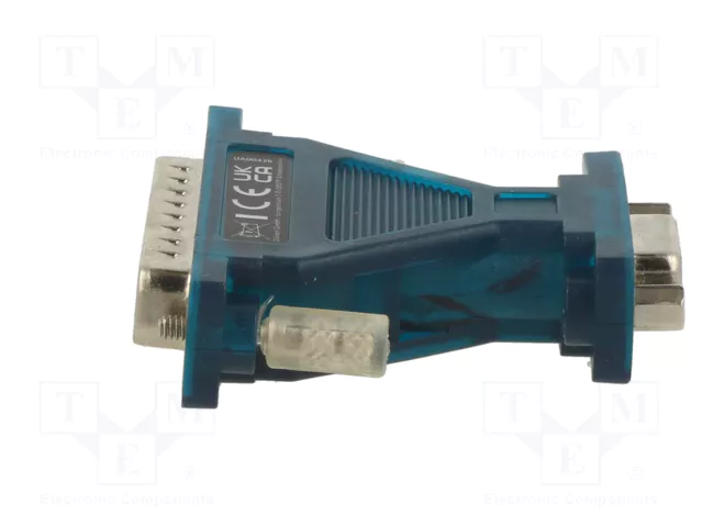 LOGILINK Convertisseur USB-RS232 USB C vers D-Sub 9 broches, 1,3 m
