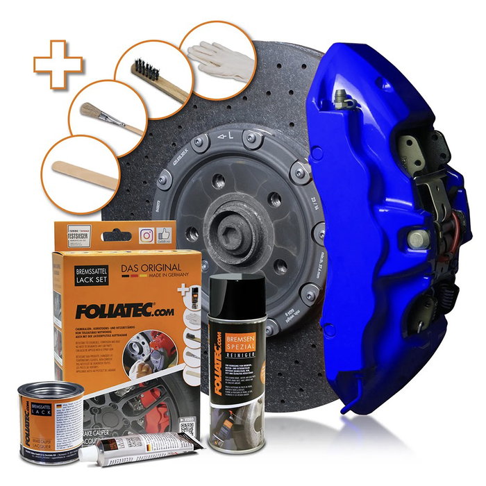 Foliatec Kit de peinture étrier de frein RS Bleu 3 composants Foliatec Kit de peinture étrier de frein RS Bleu 3 composants