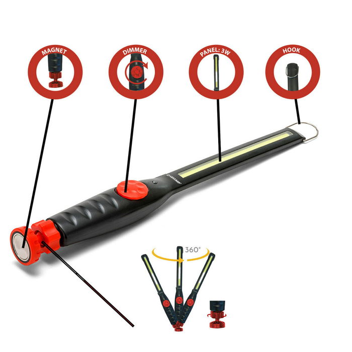 Lampe Torche Velamp BLACKMAN 3 W 150 Lm Rechargeable