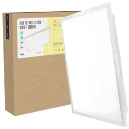 BX3 LIGHT Pack de 10 Panneaux LED Modulaires 600x600 40W Blanc Naturel