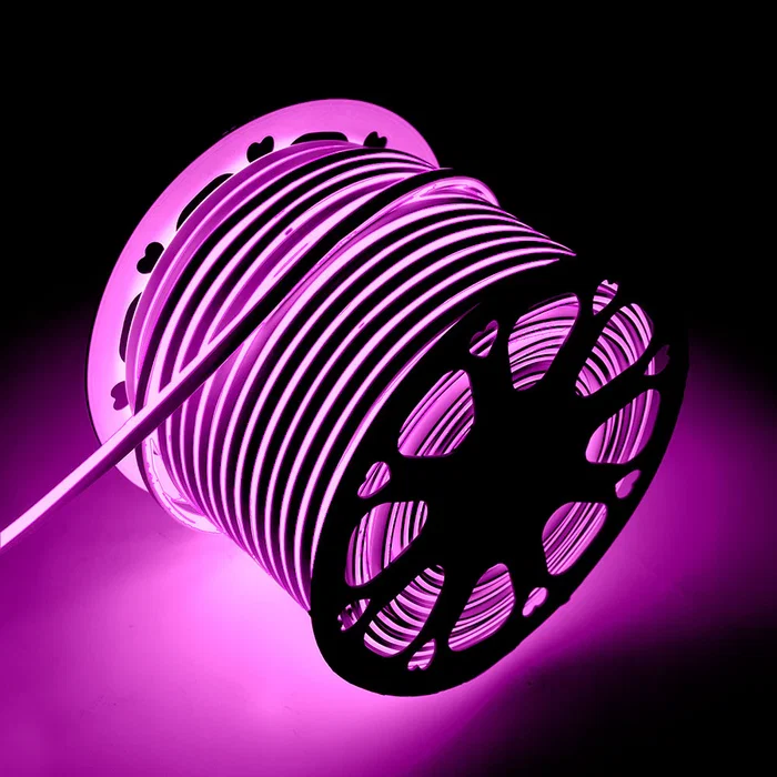 Bande LED Néon Flex 6W 220VAC 8x16mm Simple 120xSMD2835 6W/M x1M 40.000H [HO-NSPVC8x16SOY220G]