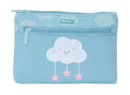 Safta Trousse d'écolier Nube Nuages Bleu 23x16x3cm
