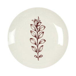 Home Deco Factory Plat Cottage Rouge 20 cm