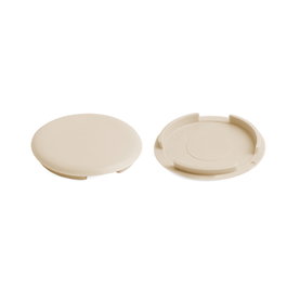 HERRAJES ALK Tapa embellecedora en plastique finition naturelle 35 mm