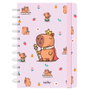 LOVELY STORY Carnet A4 Majesty Capibara avec 100 pages à carreaux, Cahier de notes de qualité supérieure pour bureau et école
