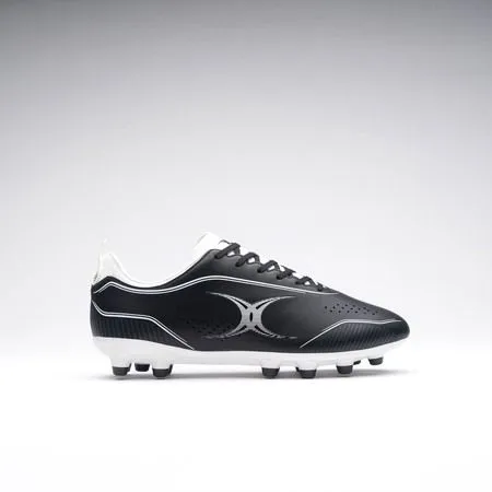Gilbert Chaussure de rugby Homme BOOT CAGE TORQ MSX Noir Blanc Taille 40 Crampons moulés