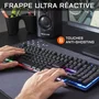The G-Lab Combo Krypton - Pack Gamer 2 en 1 avec Clavier AZERTY Rétroéclairé RGB et Souris Filaire 6 Boutons 3200 DPI - Compatible PC, PS4, Xbox One