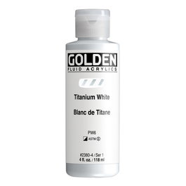 Golden Couleurs Acryliques Fluides Blanc De Titane 118 ml