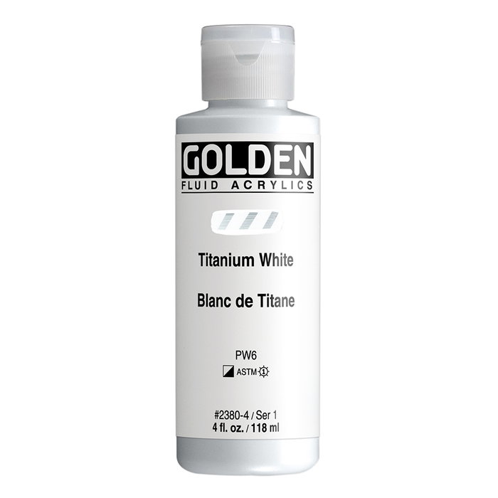 Golden Couleurs Acryliques Fluides Blanc De Titane 118 ml Golden Couleurs Acryliques Fluides Blanc De Titane 118 ml