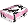 Konix Chaise Gaming Hello Kitty - Coussin mémoire de forme, inclinaison 150°, repose-pieds intégré, revêtement tissu - Noir et rose