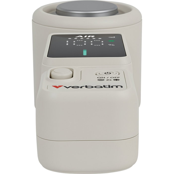 Verbatim Cool'n'Go Ice Touch Mini Ventilateur à main Blanc / Argent Verbatim Cool'n'Go Ice Touch Mini Ventilateur à main Blanc / Argent