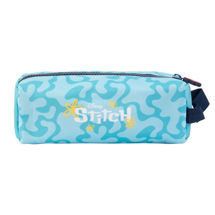 ERIK - Pochette Porte-Tout Stitch Disney, 21,5x8x8 cm, Fermeture à glissière, Polyester, Collection Tropical