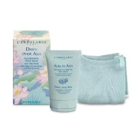 L'Erbolario Amanecer Sobre Asia Baume pour Pieds avec Lotus et Riz et 1 Paire de Chaussettes Tabi - Soin Apaisant et Nourrissant 100 ml