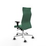 Piqueras Y Crespo Fauteuil Albacete Vert Émeraude avec Mécanisme Synchrone et Accoudoirs 1D