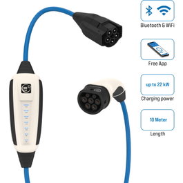 NRGkick 32A Pure 10m WLAN, Unité de charge Type 2 22kW WiFi/Bluetooth