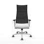Piqueras y Crespo Chaise de Bureau Albacete Blanc et Noir