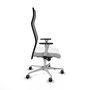 Piqueras y Crespo Chaise de Bureau Albacete Blanc et Noir