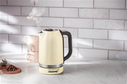 KitchenAid Hervoir 5KEK1701 EAC Bouilloire avec Calendrier Précis et Température Variable, Grande Capacité, 7 Positions de 50°C à 100°C