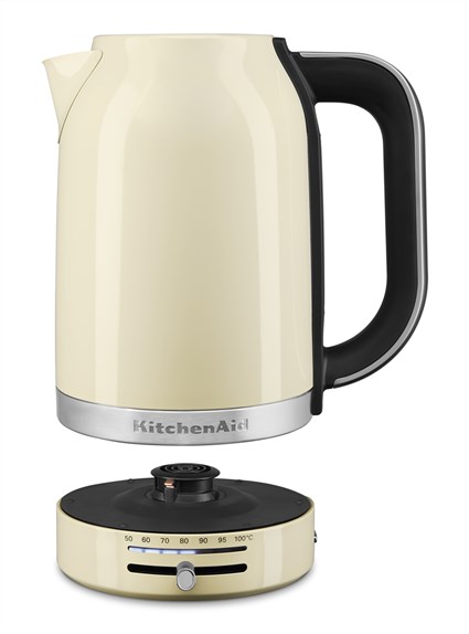 KitchenAid Hervoir 5KEK1701 EAC Bouilloire avec Calendrier Précis et Température Variable, Grande Capacité, 7 Positions de 50°C à 100°C