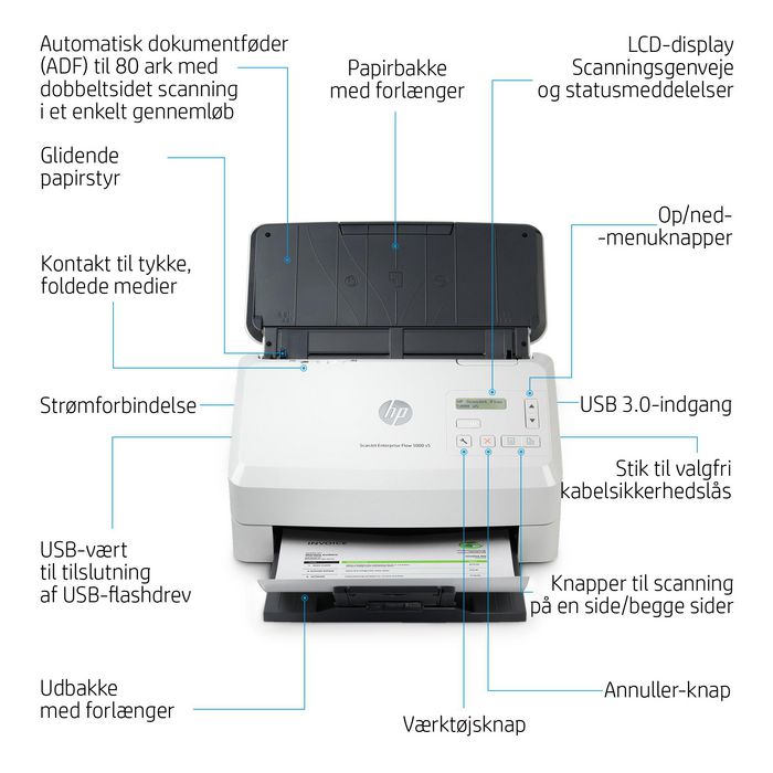 HP ScanJet Enterprise Flow 5000 s5 HP ScanJet Enterprise Flow 5000 s5