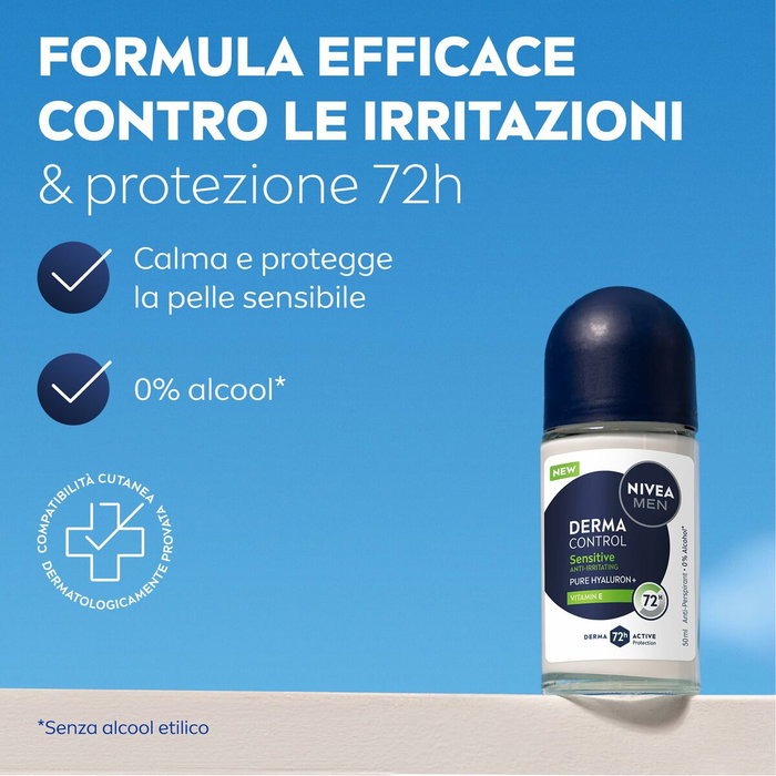 Nivea Déodorant Roll-on Derma Control Sensitive 50 ml Nivea Déodorant Roll-on Derma Control Sensitive 50 ml