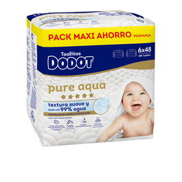 Dodot Pure Total Care Lingettes humides, 99 % d'eau, 288 unités