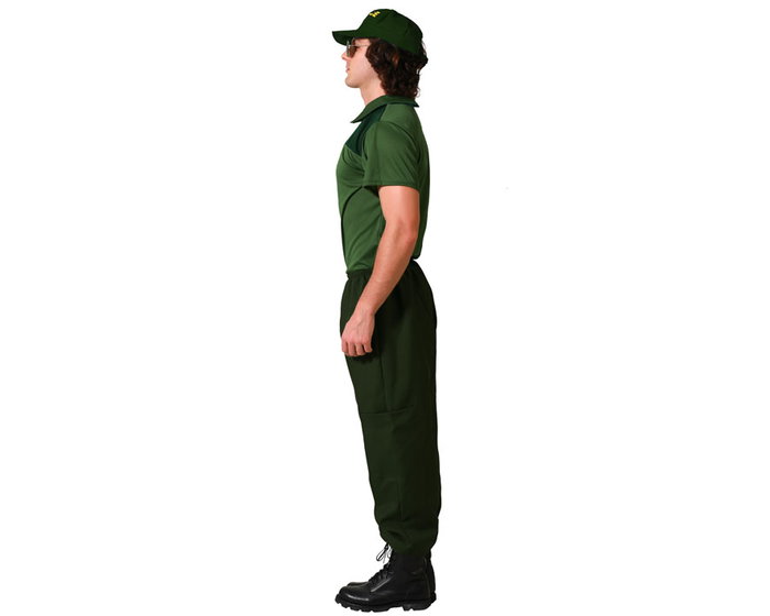 atosa Déguisement Guardia Civil - Camiseta Verde pour Homme Adulte Taille XS-S avec Pantalon et Casquette en Polyester