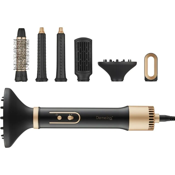 Saint Algue Brosse soufflante 5-en-1 1000W - Noir / Or Saint Algue Brosse soufflante 5-en-1 1000W - Noir / Or