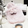 Sensly Bouillotte 2 L avec housse en fausse fourrure