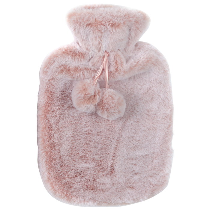 Sensly Bouillotte 2 L avec housse en fausse fourrure
